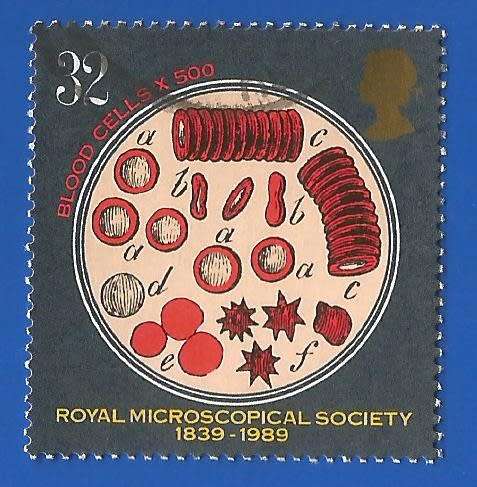 England 1989 Microscopy -Used-Cancel-Thematic-Symbol