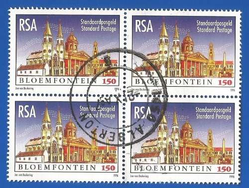 RSA-Used-1996-Anniversary Bloemfontein-SACC 940-Thematic-Building