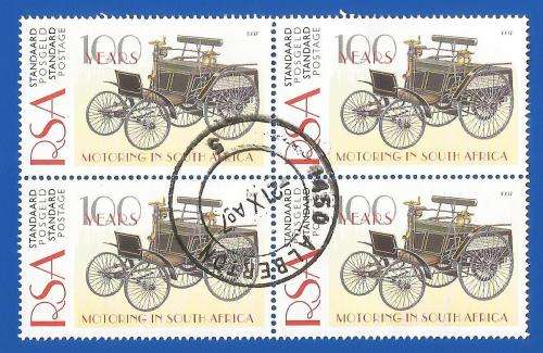 RSA-Used-1997-100 Years of Motoring in South Africa-SACC 996-Thematic-Transport-Motoring-Vehicle