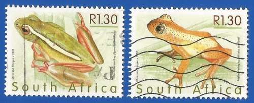 RSA-Used-2000-SACC1260/1261-Frogs of South Africa-Thematic-Fauna-Frogs