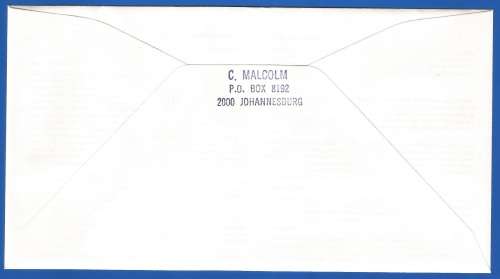 RSA-FDC6.3b Nelson Mandela Inauguration -Cover-1994-SACC -Addressed-Thematic-Famous Person