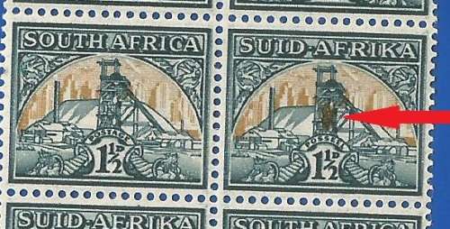 Union of South Africa SACC86-MNH-Gold Blob in Head Gear-Variety-Thematic-Mining-Industry