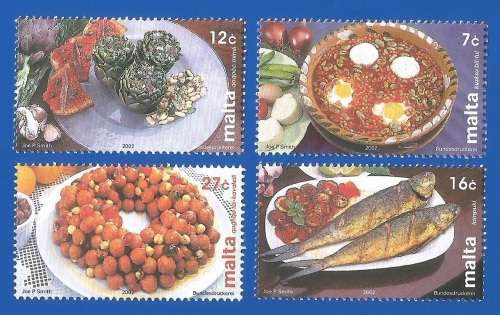 Malta 2002 Maltese Cuisine -MNH-Thematic-Food-Cuisine