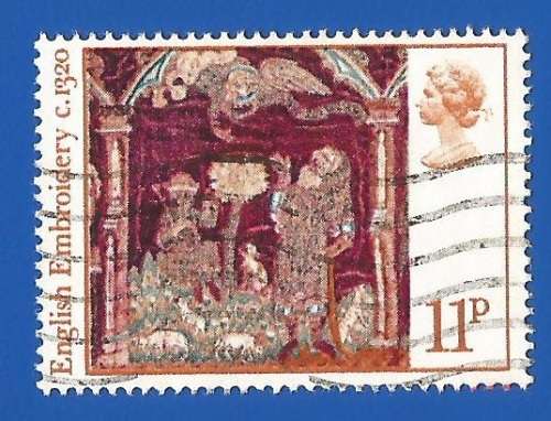 England-Used-Cancel-Thematic-Art-Craft-Embroidery