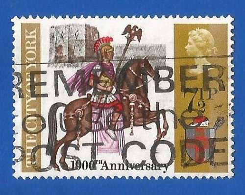 England-Used-Cancel-Thematic-Fauna-Horse-Warrior