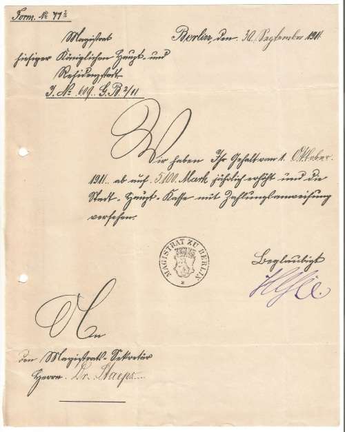 Vintage-Collectable-History-Private-Document-1911-Berlin