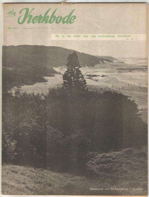 DIE KERKBODE Nuusblad-March 1959-No12-Pg465-512-Religion- (Folded in Half)