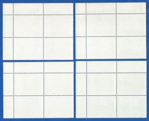 RSA-1989-MNH-Control Blocks-Stamps-SACC704-707-Paintings by JH Pierneef-Thematic-Art