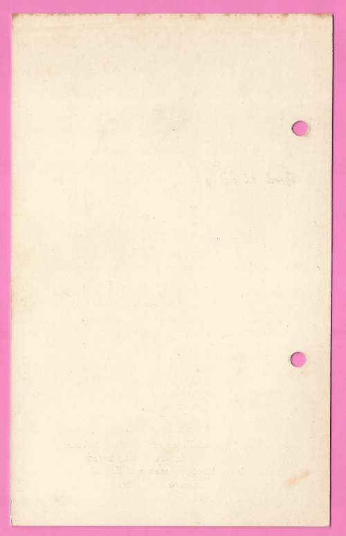 Vintage-Menu- Sunday May 3-1959-Union Castle Line-R.M.S. Pretoria Castle-Toning Noted