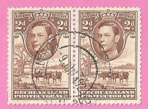 Bechuanaland Protectorate-Used-1938-SACC116-Postage-Revenue Issue KGVI-Thematic-Famous Person