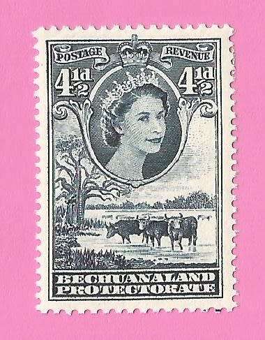 Bechuanaland Protectorate-MM-1958-SACC143-Definitive Issue-Thematic-Famous Person