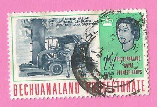 Bechuanaland-Used-1966-SACC194-Royal Pioneer Corps Bechuanaland-Thematic-Technology