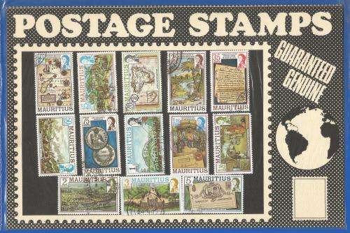 Pre-Packed Theme Stamps-Maps-Places of Interest-Mauritius-Used-Set-Sold as Is