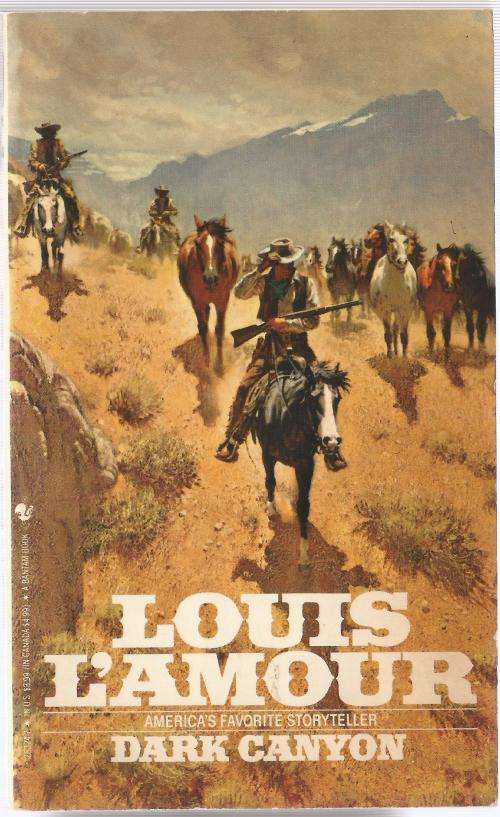 Book-Dark Canyon-Louis L`Amour-1971-149-page Book-Fair Condition-Soft-Cover
