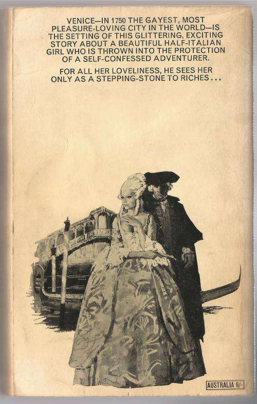 Book-The Golden Gondola-Barbara Cartland-1966-256-page Book-Fair Condition-Soft-Cover