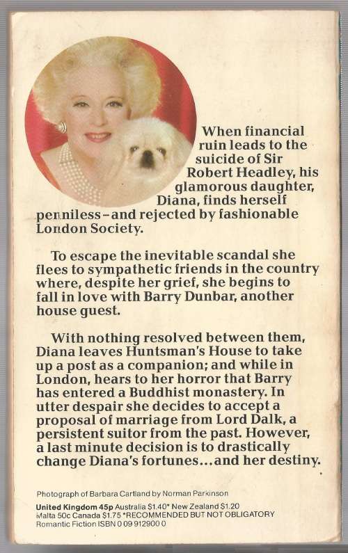 Book-A Rainbow to Heaven-Barbara Cartland-1976-160-page Book-Fair Condition-Soft-Cover