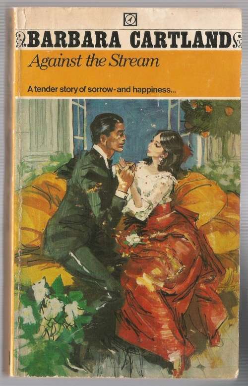Book-Against the Stream-Barbara Cartland-1970-256-page Book-Fair Condition-Soft-Cover