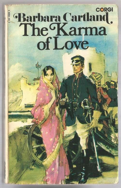 Book-The Karma of Love-Barbara Cartland-1974-174-page Book-Fair Condition-Soft-Cover