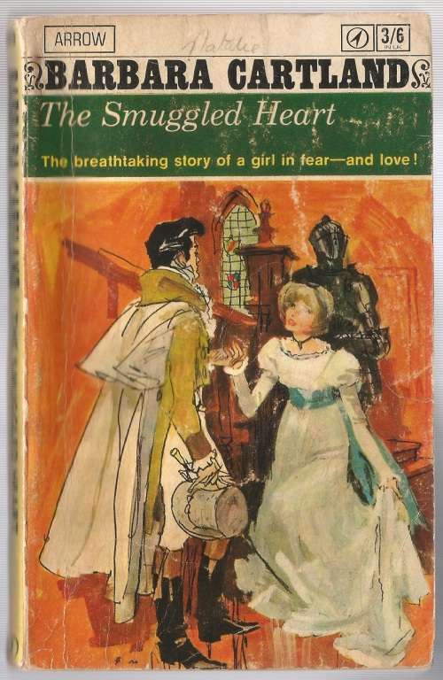 Book-The Smuggled Heart-Barbara Cartland-1967-192-page Book-Fair Condition-Soft-Cover