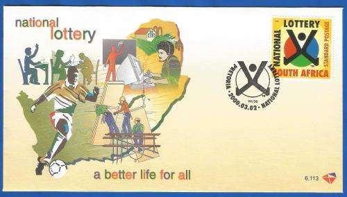 2000-Republic of South Africa-National Lottery-SACC6.113-First Day Cover