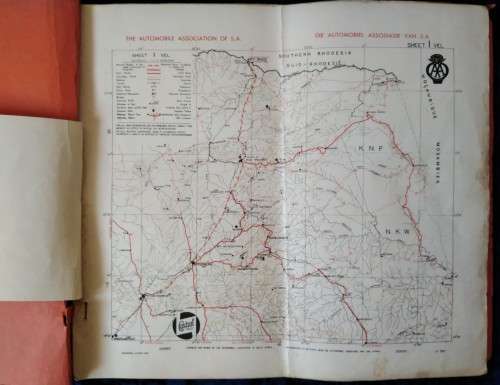 1948 Castrol AA Road Maps Folder with Maps