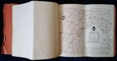 1948 Castrol AA Road Maps Folder with Maps