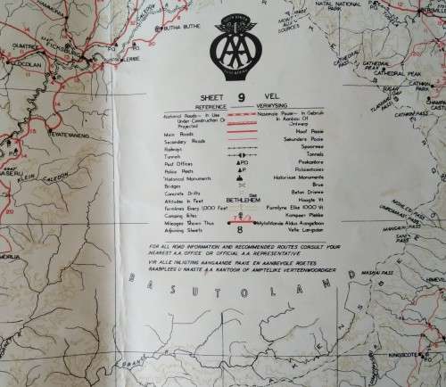 1948 Castrol AA Road Maps Folder with Maps