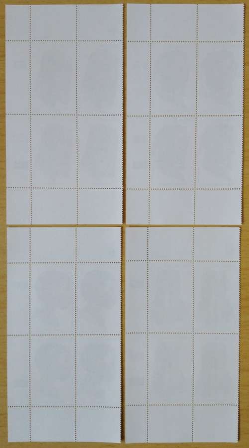 1984-SWA-MNH-Traditional Headdresses-Control Blocks-SACC 437-440