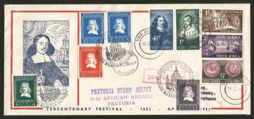 1952-Union of South Africa-KLM-FDC-Cover