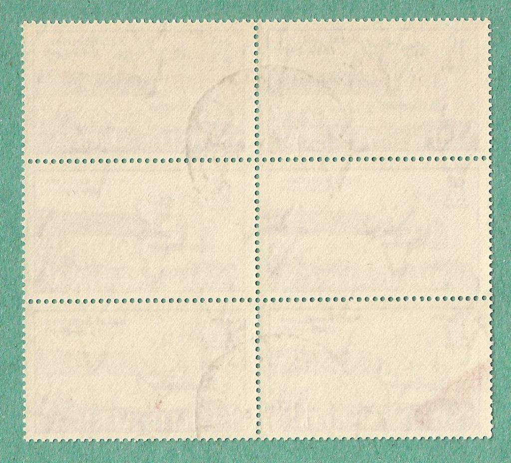 1949-Union of South Africa-Centenary of Arrival of British Settlers in Natal. Spots on top 4 stamps