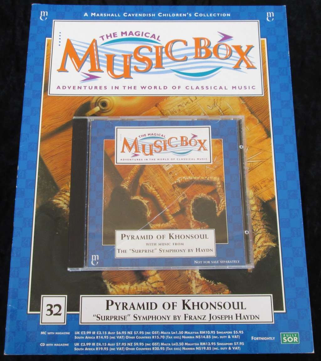 1996-Collectible-The Magical Music Box-No32-Magazine + CD. Pyramid of Khonsoul. Sold As Is.