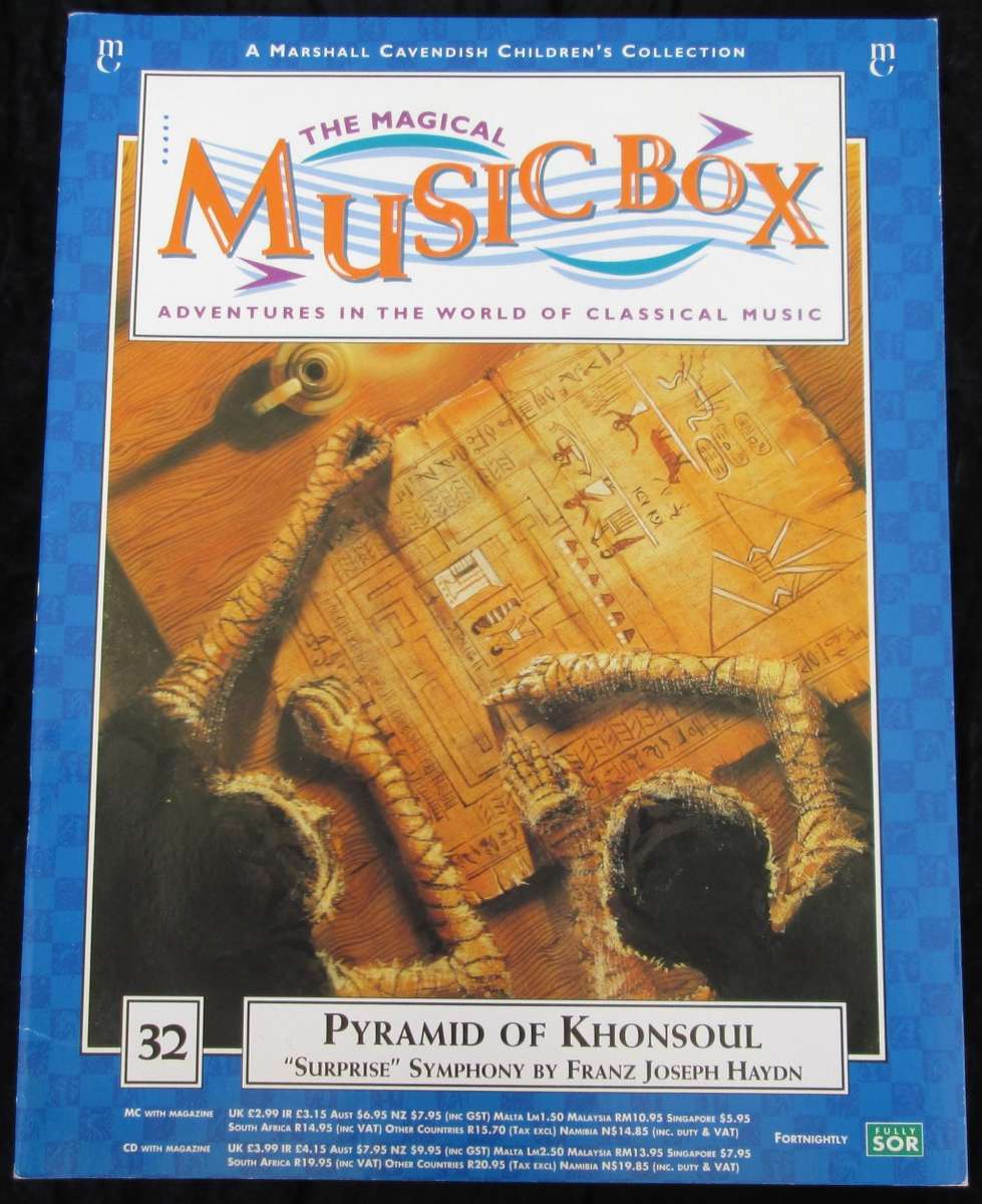 1996-Collectible-The Magical Music Box-No32-Magazine + CD. Pyramid of Khonsoul. Sold As Is.