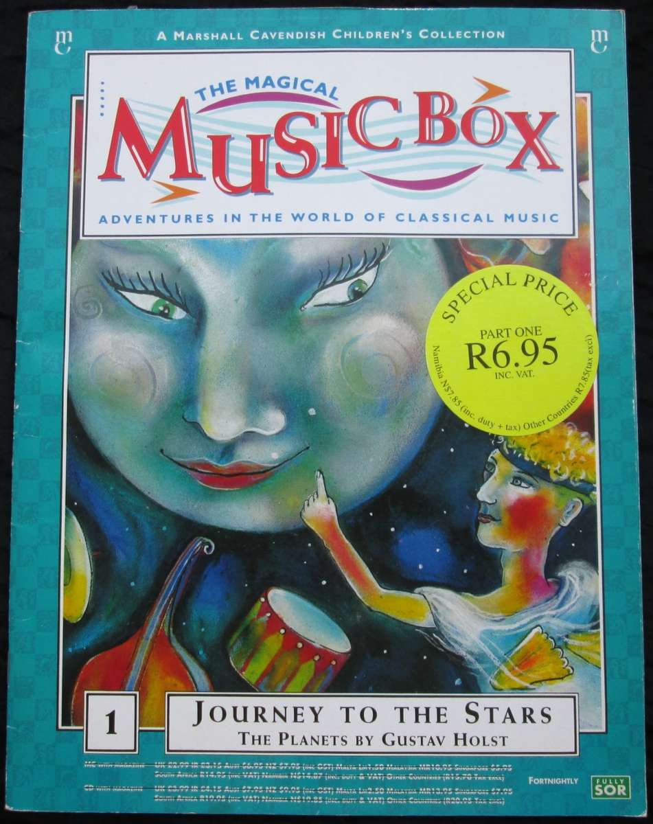 1994-Collectible-The Magical Music Box-No1-Magazine + CD. Journey to The Stars. Sold As Is.