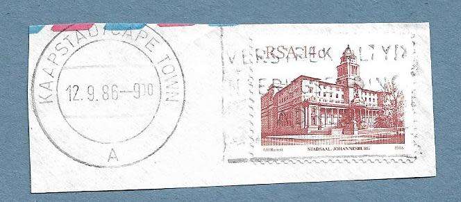 1986-Cape Town Cancel/Postmark/Post Mark