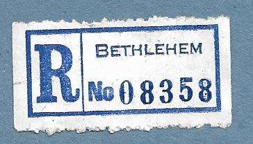Registration Label-BETHLEHEM-R 08358