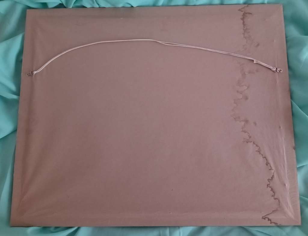 Framed Handmade Tapestry of a cottage and a Garden-Wall Decor