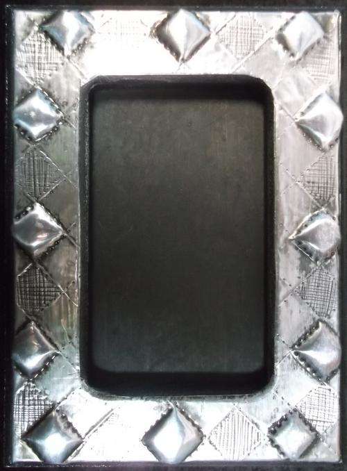 Exclusive one of a Kind - Picture Frame - Pewter ART -  Metal finish - Handmade by Hanli Barnard