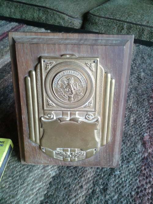 Pretoria Highlander Games old plaque