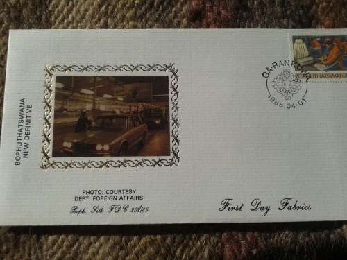 FDC silk issue, 1985, limited edition, No 263 out of 1300 fabricated