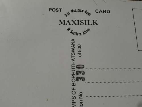 Silk maxicard set of 4, 1983, limited edition. No 330 out of 500 fabricated