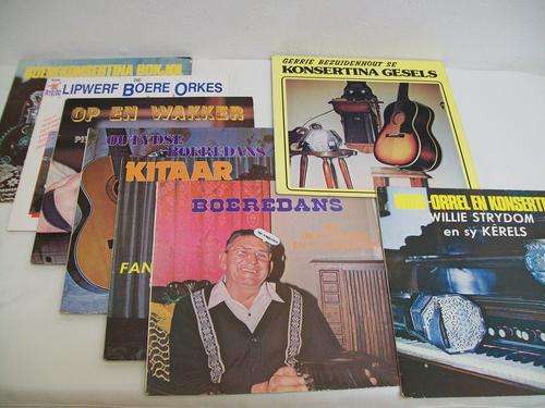 Collection of 8 LP's of "Boeremusiek"