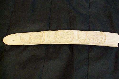 Carved Ivory Tusk (2) See Listed Detail and matching tusk also on offer