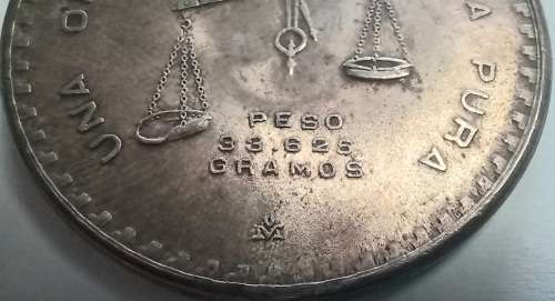 .925 silver medallion **Casa de Moneda de Mexico 1980**