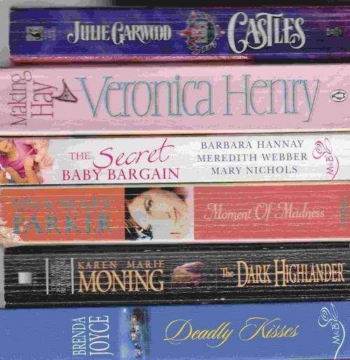 Romance Novels. SALE!  Six exciting paperbacks.  See image for titles.