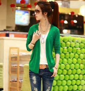 GREEN WINTER CARDIGAN