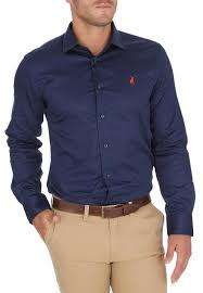 100% Original POLO Mens Custom Fit Shirt - Size L