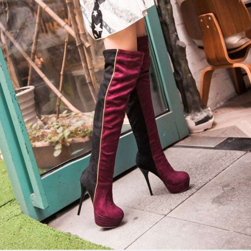 Fashion Over-The-Knee High Heels Boots
