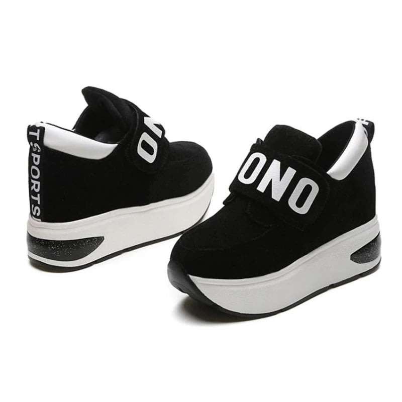 Womans Fashion Platform Trainer Sneakers