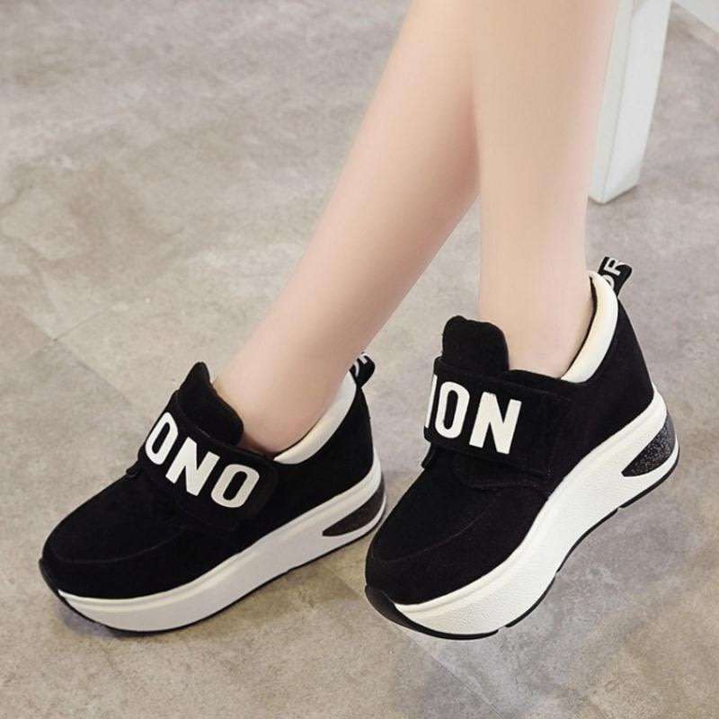 Womans Fashion Platform Trainer Sneakers