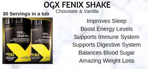 OGX FENIX Nutritional Shake Mix Creamy Vanilla